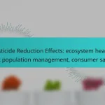 Pesticide Reduction Effects: ecosystem health, pest population management, consumer safety