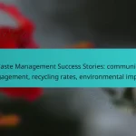 Waste Management Success Stories: community engagement, recycling rates, environmental impact
